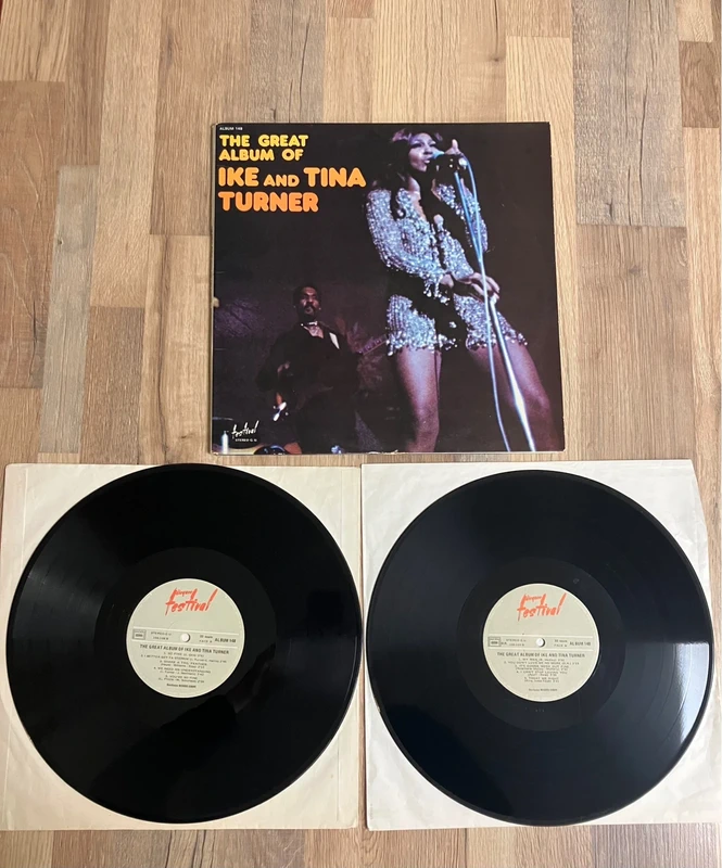 Double album vinyles 33 tours The great album of Ike and Tina Turner