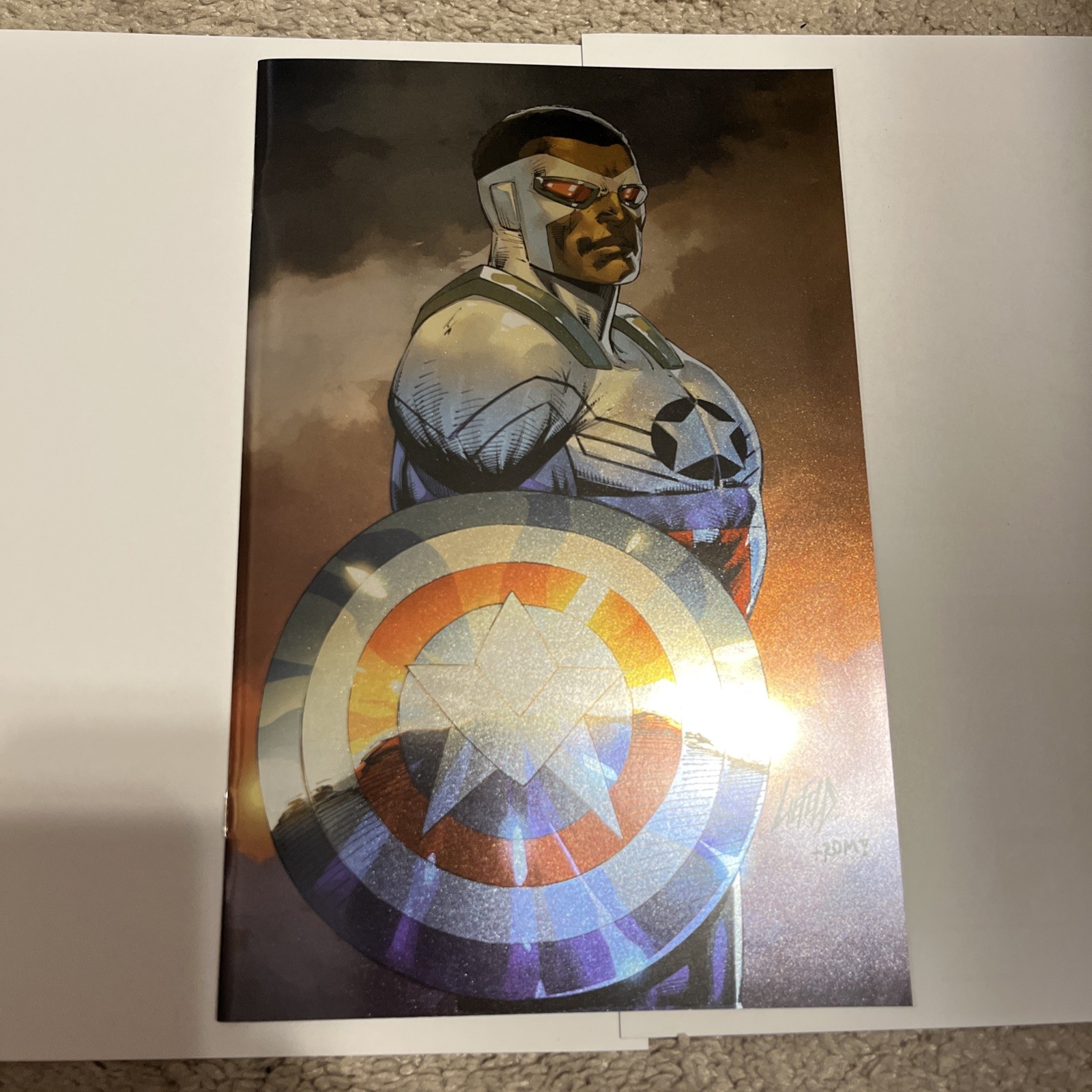 Capt America 1 Whatnot/Liefeld variante Virgin Foil quasi nuovo