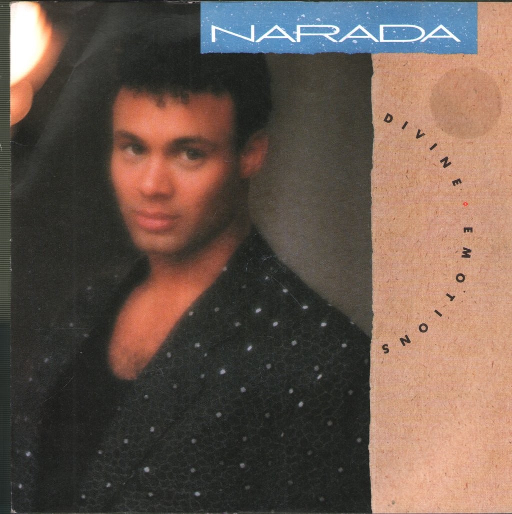 Narada Divine Emotions 7" vinyl UK Reprise 1988 7". small sticker stain to front