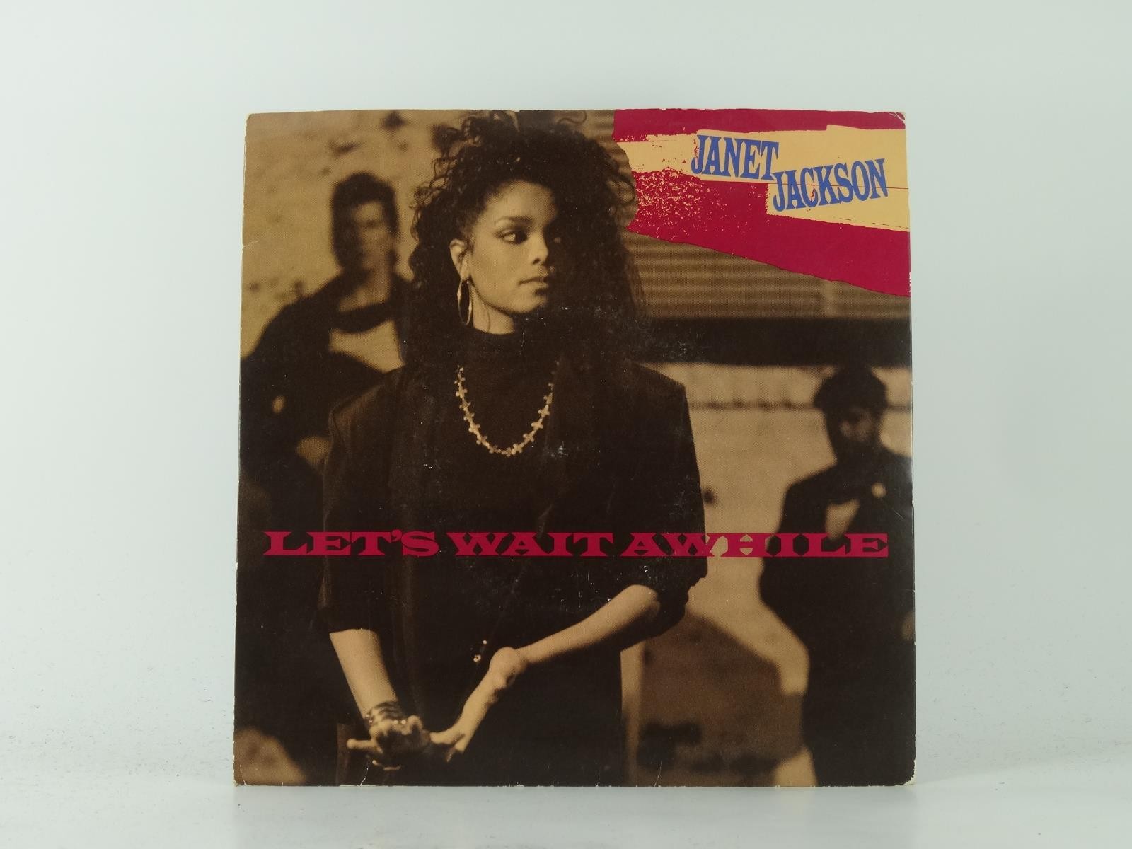 JANET JACKSON LET'S WAIT A WHILE (2) (8) 2 Track 7" Single plus Picture Sleeve A