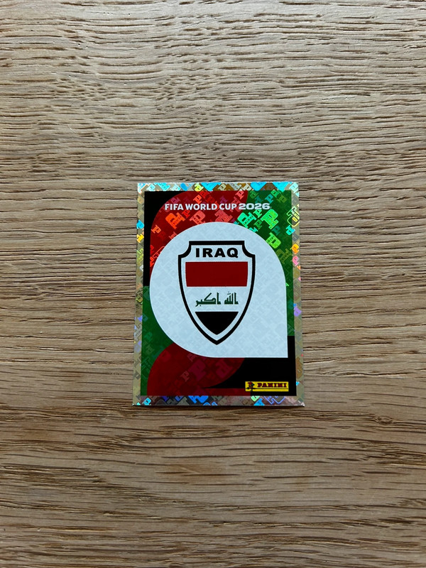 IRQ1 Panini Sticker
