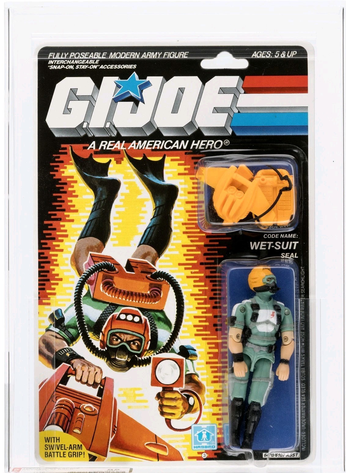 1987 G.I. Joe ARAH Series 5 Wet-Suit MOC AFA 85 NM+ 80/85/85 34-Back