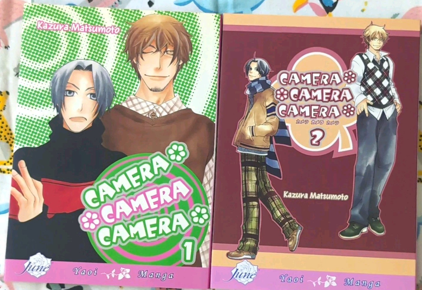 Camera Camera Camera Camera Vol 1-2 set completo Manga Kazura Matsumoto June Yaoi fuori produzione 