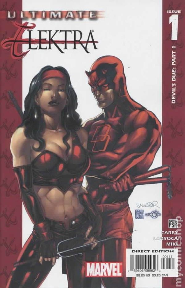 Ultimate Elektra #1 VF 2004 immagine stock