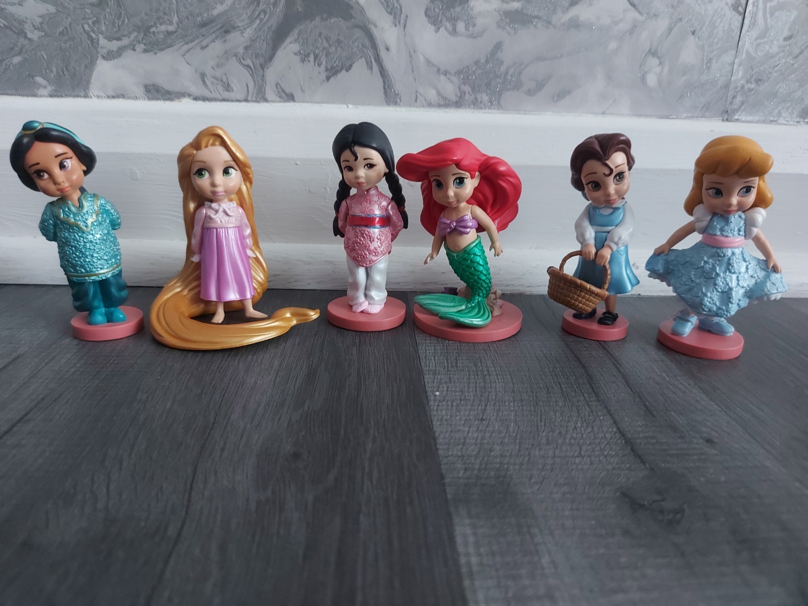 Pacchetto Personaggi Collezione Animatori Disney Store Principesse Cake Toppers - Ottime Condizioni! 