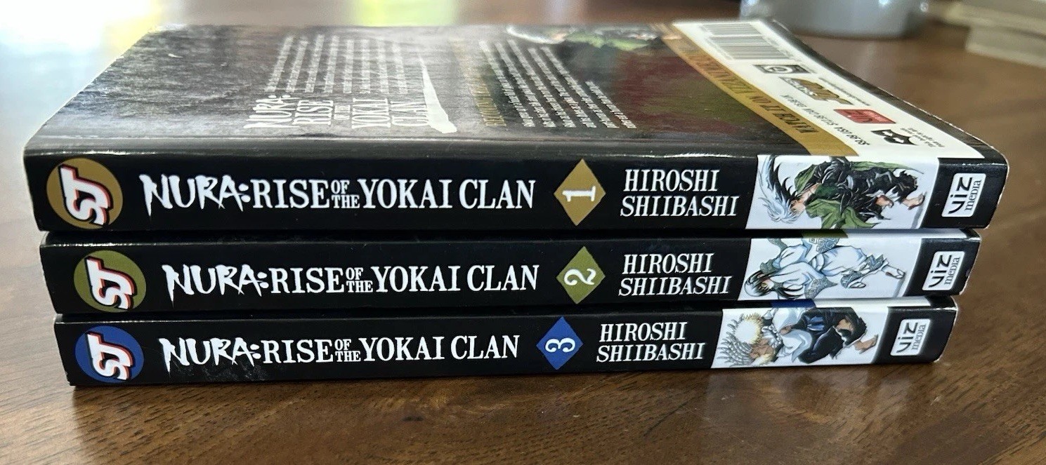 Vol 1-3 Nura Rise of the Yokai Clan Inglese Shonen Jump Manga PB Fumetto VIZ