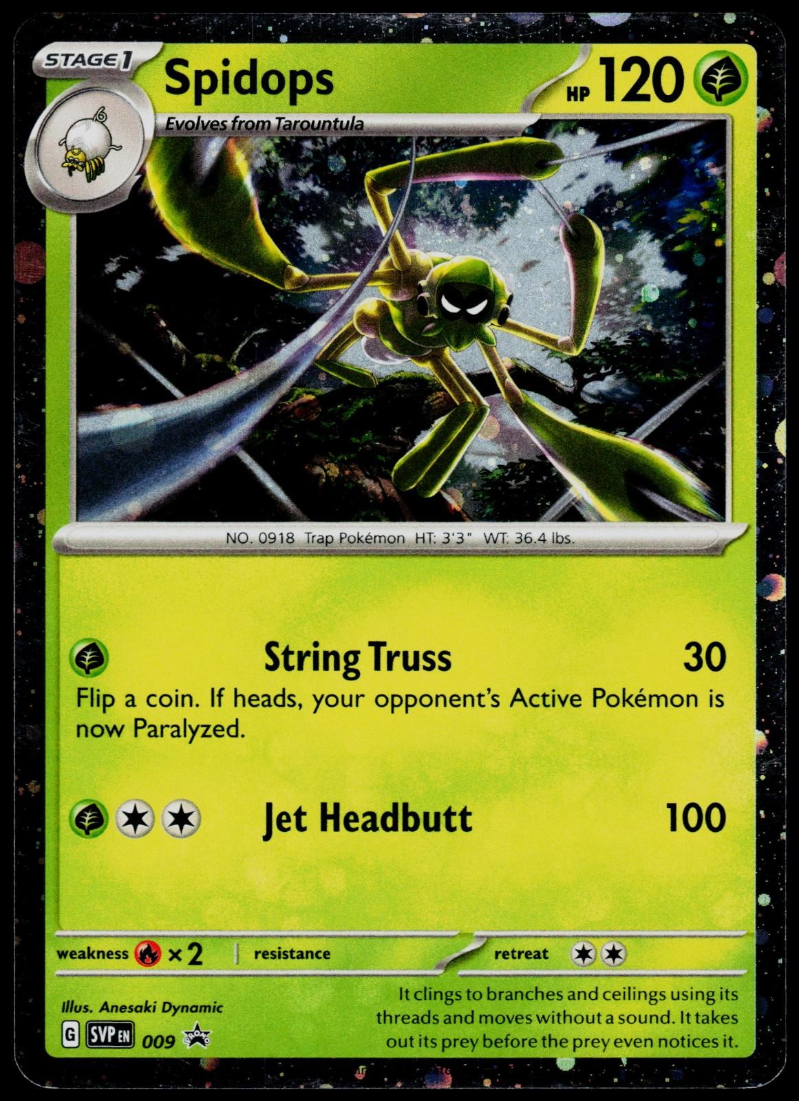 Spidops 009 Scarlet & Violet Promo - Holo Pokemon quasi nuovo (promo)