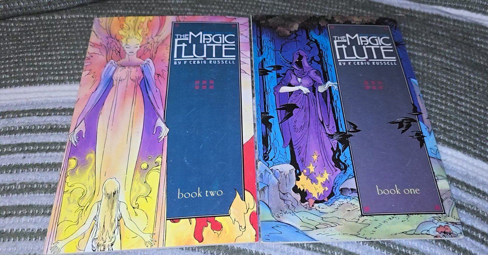 1st Print The Magic Flute Book One & Two TPB Graphic Novels Russell Mason First