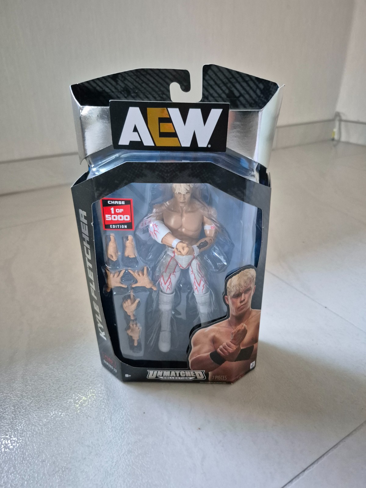 Aew/WWE Jazwares Unmatched 13 Kyle Fletcher Chase 1 di 5000 nuovo imballo originale