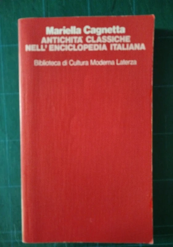 Mariella Cagnetta, Antichità classiche nell’Enciclopedia Italiana