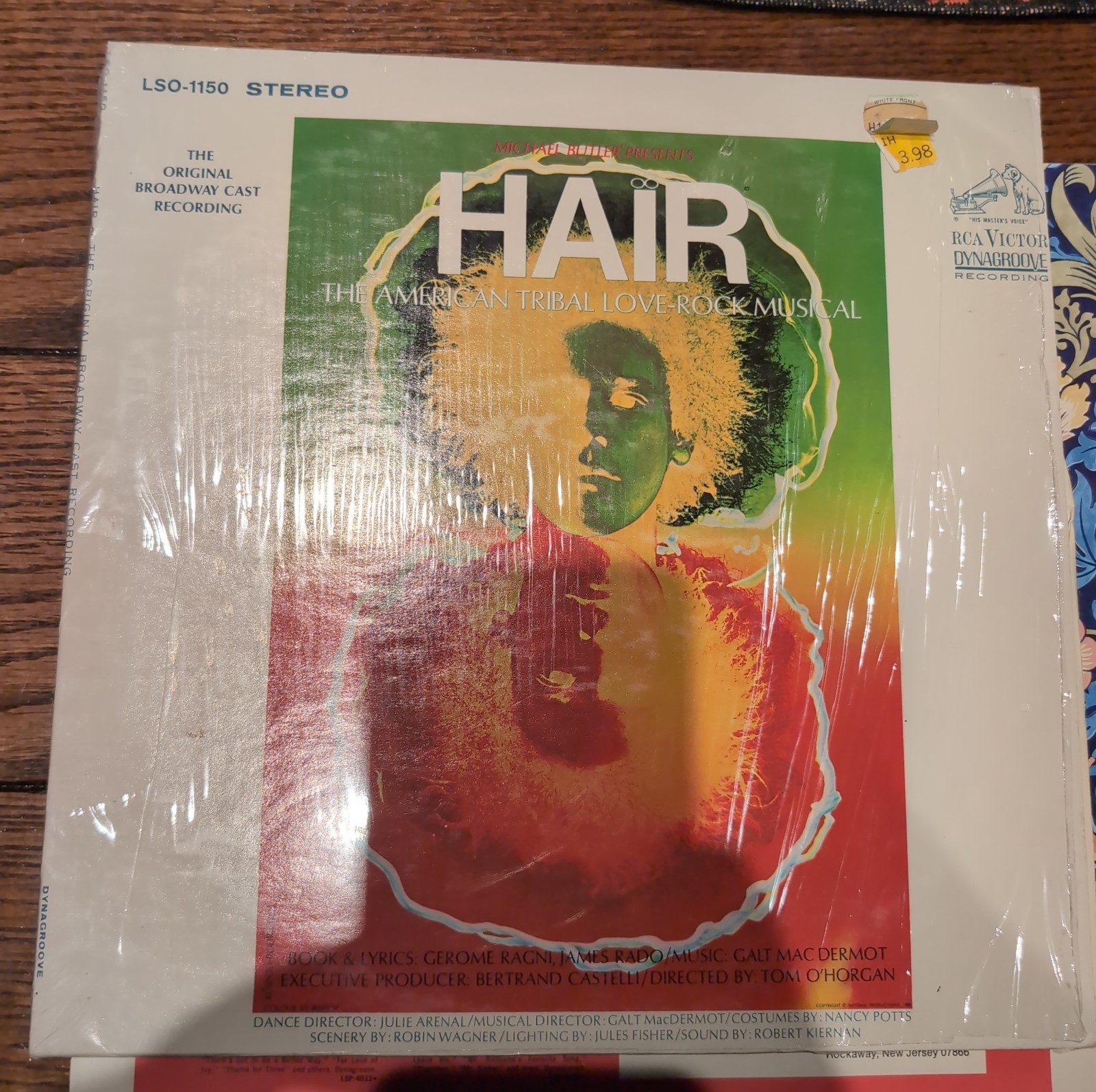 Hair RCA Victor LSO-1150 The Original Broadway Cast Recording American Shrink