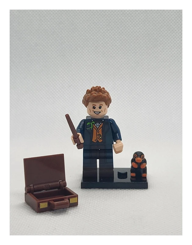 Personnage type Lego - Norbert Dragonneau (Lego-style Character - Fantastic Beasts - Newt Scamander)
