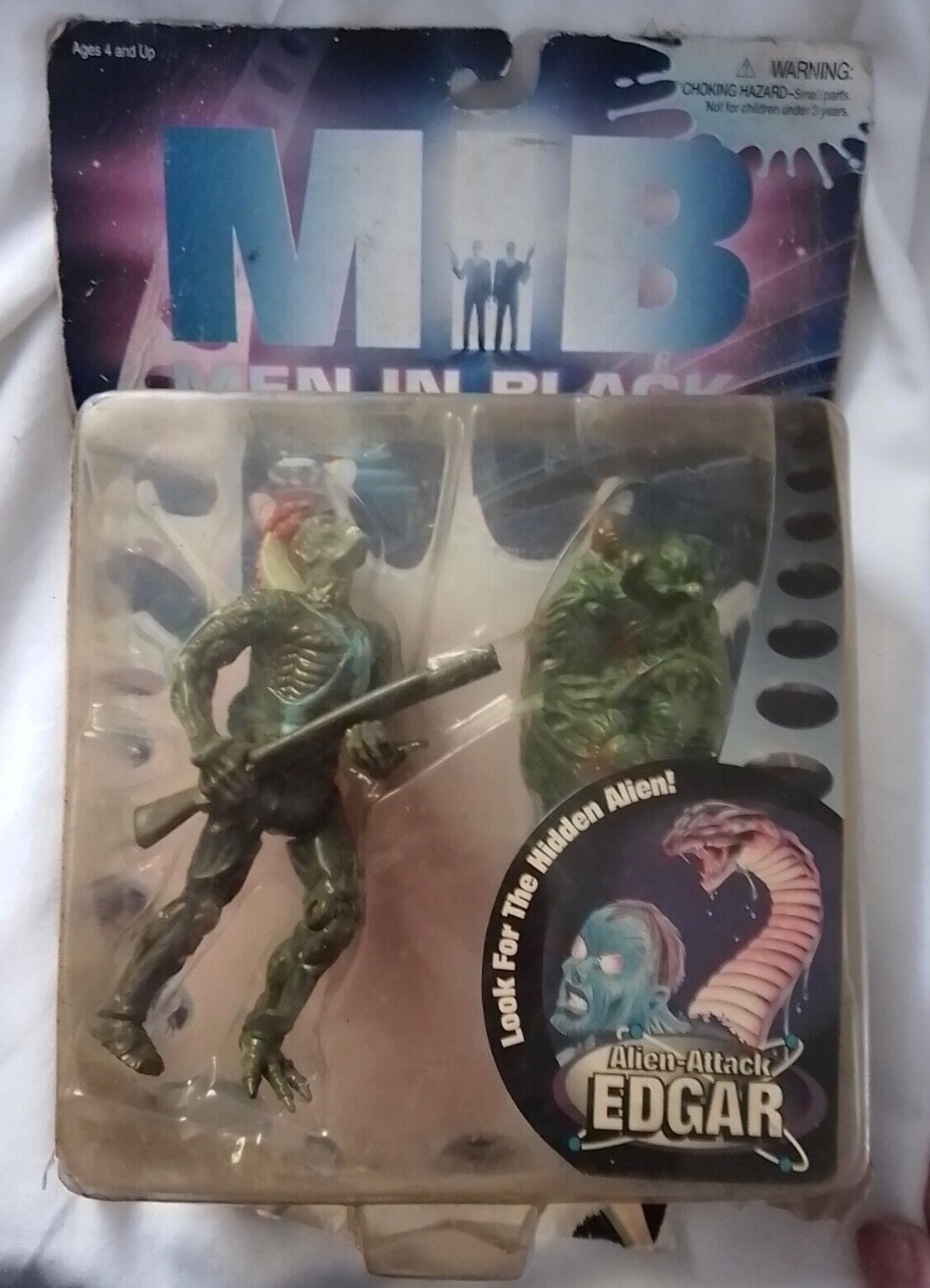 1996 Galoob Men In Black MIB Alien Attack Edgar Zombie Action Figure Vintage 