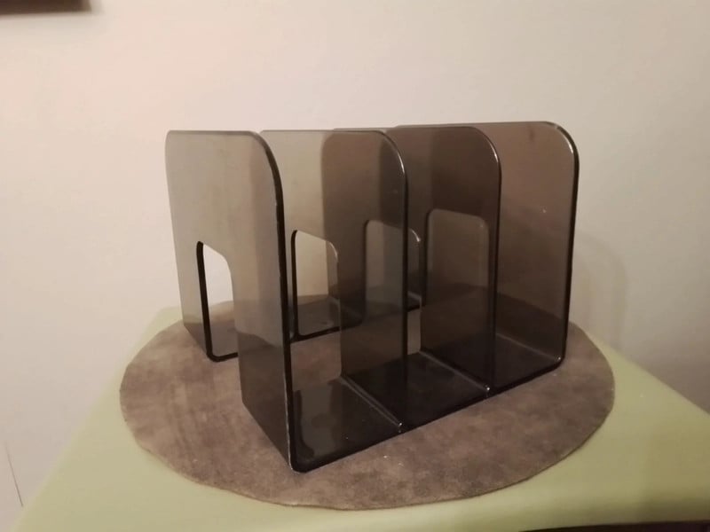 Lp houder plexi bruin