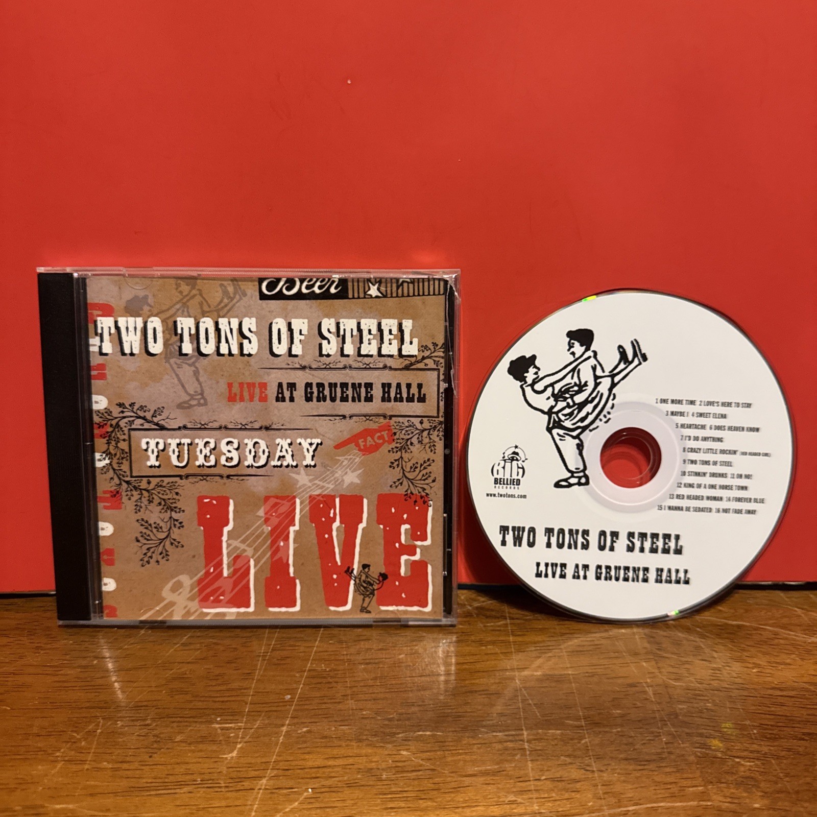 Two Tons Of Steel  - Tuesday Live At Gruene Hall CD Rare OOP Texas Rockabilly