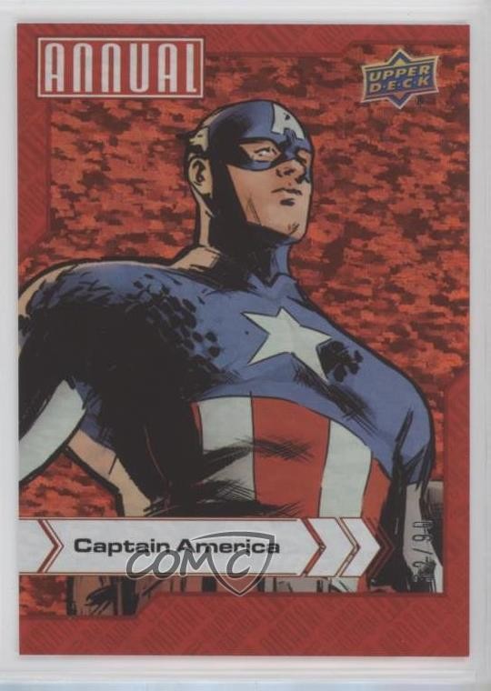 2022-23 Upper Deck Marvel Annual Red /90 Captain America #14 0ih4