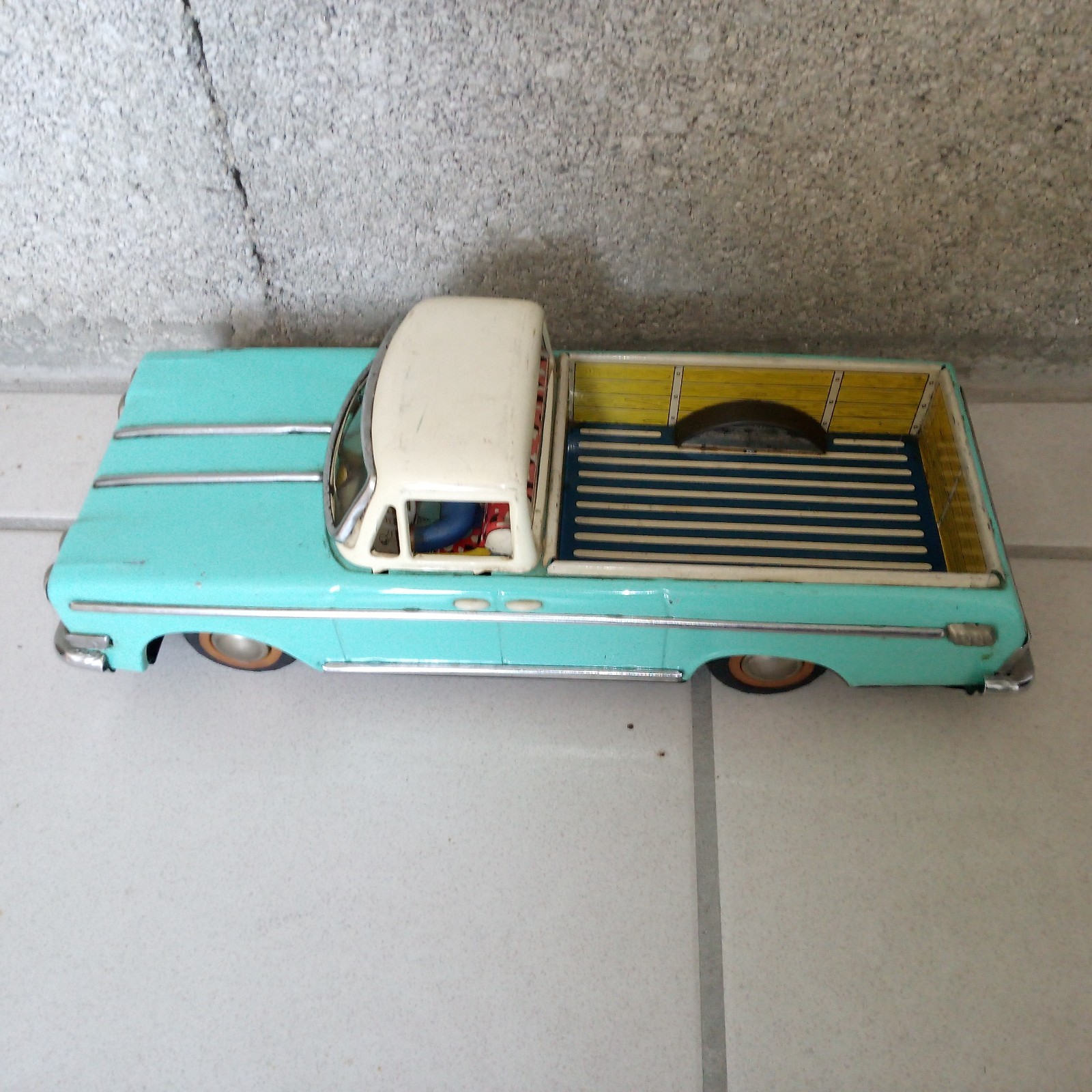Raro giocattolo di latta antico pickup made in china giocattolo antico vintage 30 cm