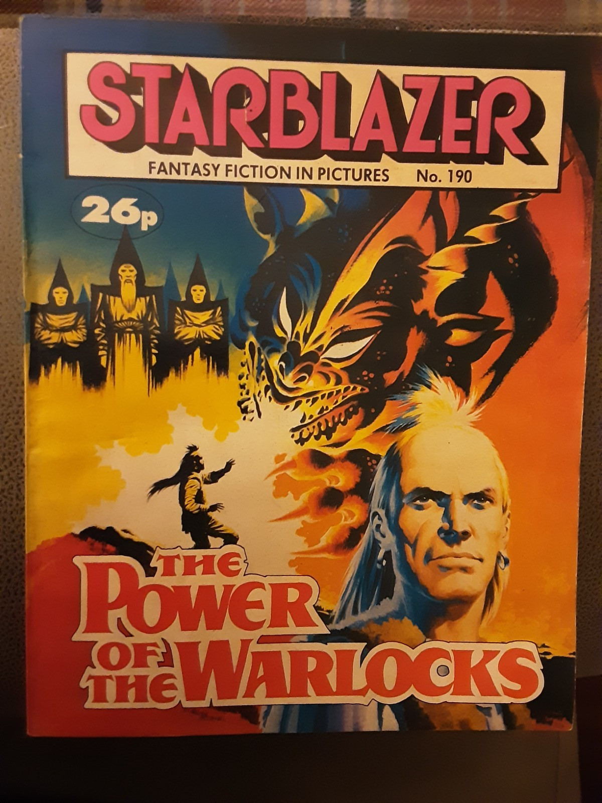STARBLAZER FANTASY FICTION IN PICTURES COMIC NO 190 "THE POWER OF THE WARLOCKS"