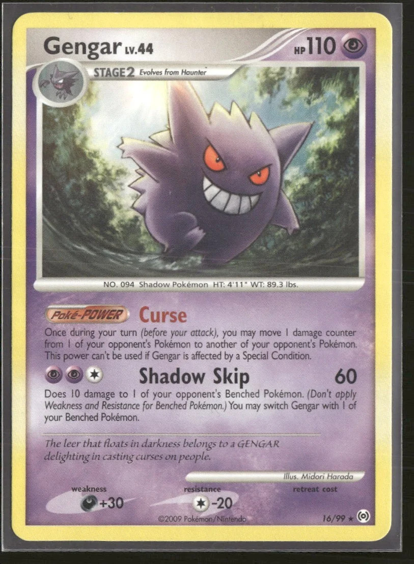 Pokemon Gengar 16/99 Arceus LP TCG