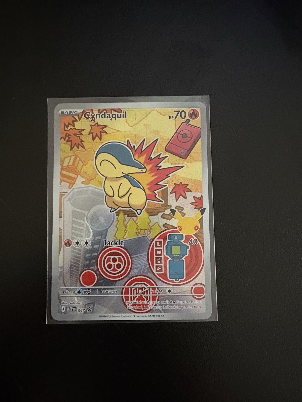 Pokémon TCG Cyndaquil 047 Black Star Promo First Partners Collezione Serie 2 NM