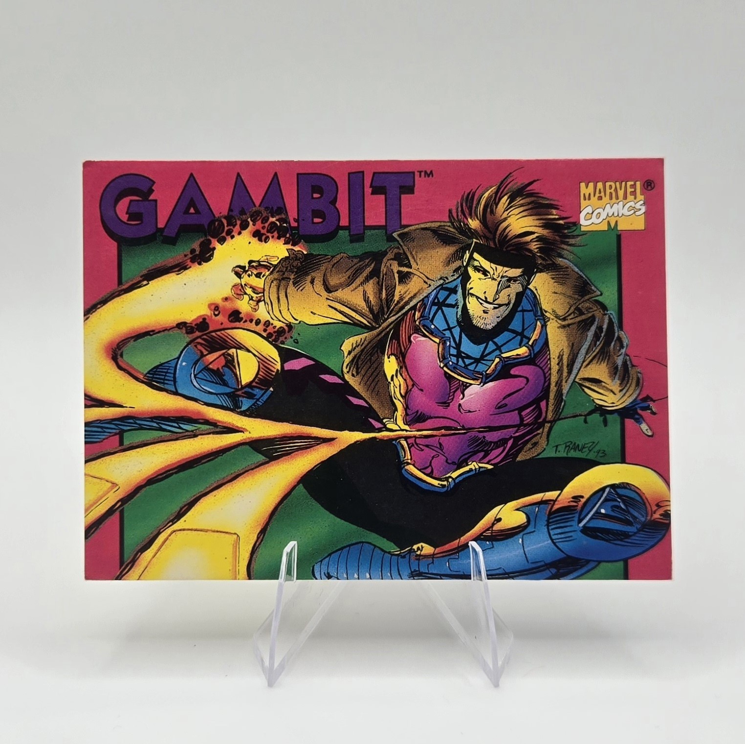 Carta Gambit 1994 Crunch n Munch 2a Edizione Marvel Super Heroes Franklin Premium