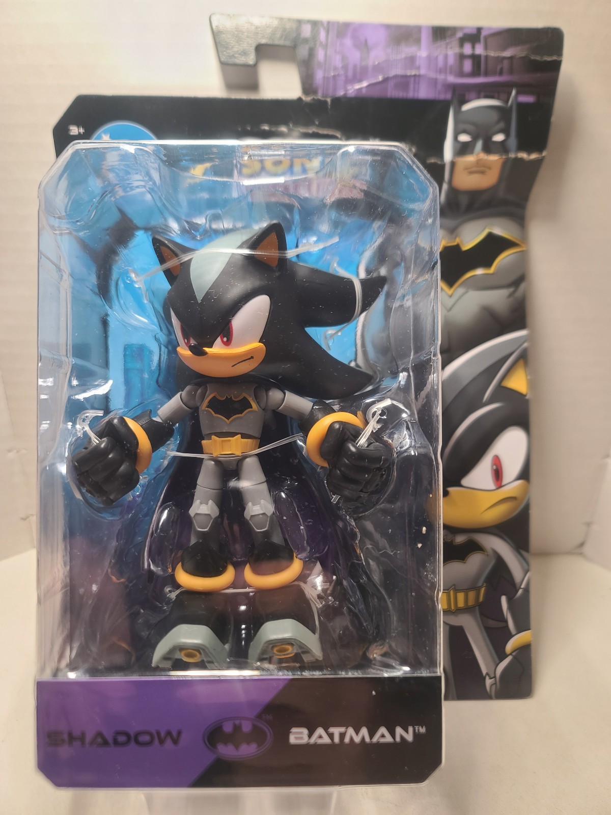 2026 Sonic The Hedgehog - Jakks Pacific - SHADOW - BATMAN - DC Comics - NUOVO