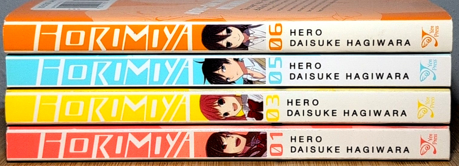 Lotto Manga Horimiya Vol 1, 3, 5, 6, Hero, 1st Yen Press Editions, Yen Press