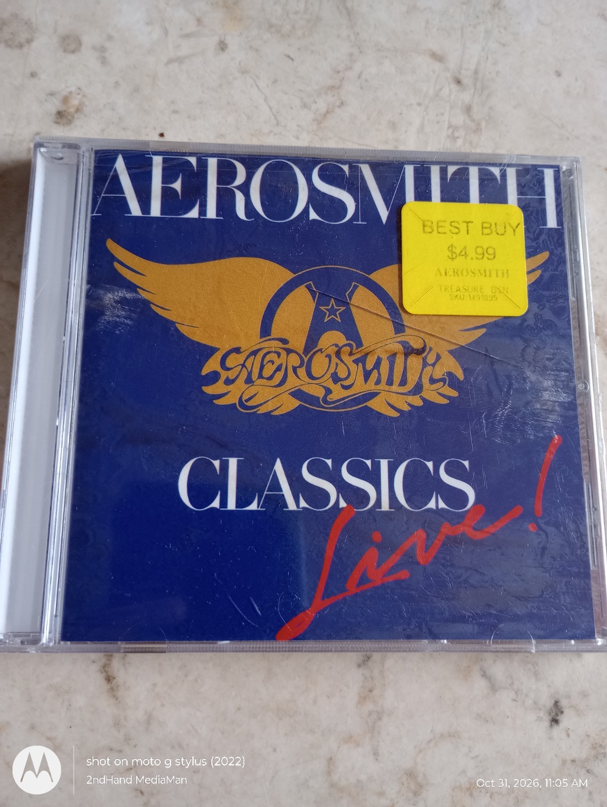 NEW SEALED AEROSMITH CLASSICS LIVE CD