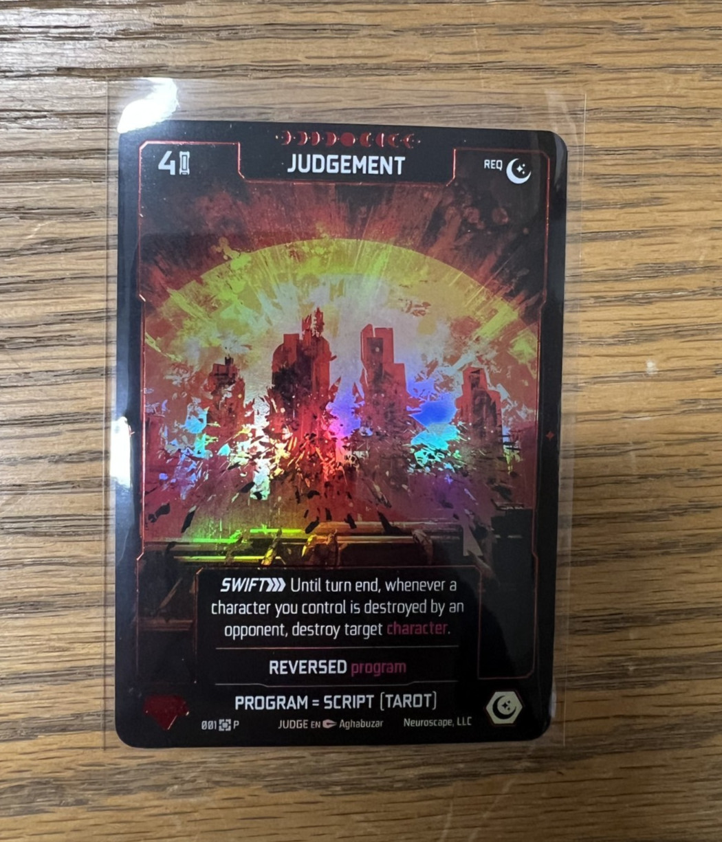 Judgement Judge Foil Promo Neuroscape TCG  A493