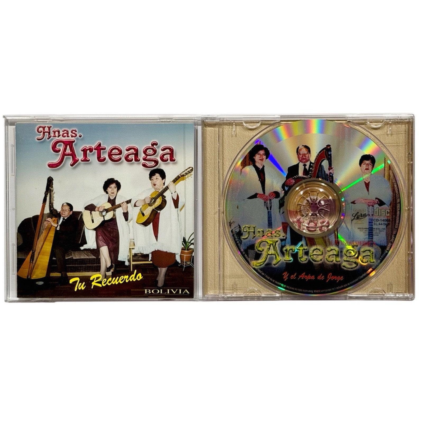 Hermanas Arteaga - Tu Recuerdo | CD Bolivia Lyra Discolandia VG/VG+