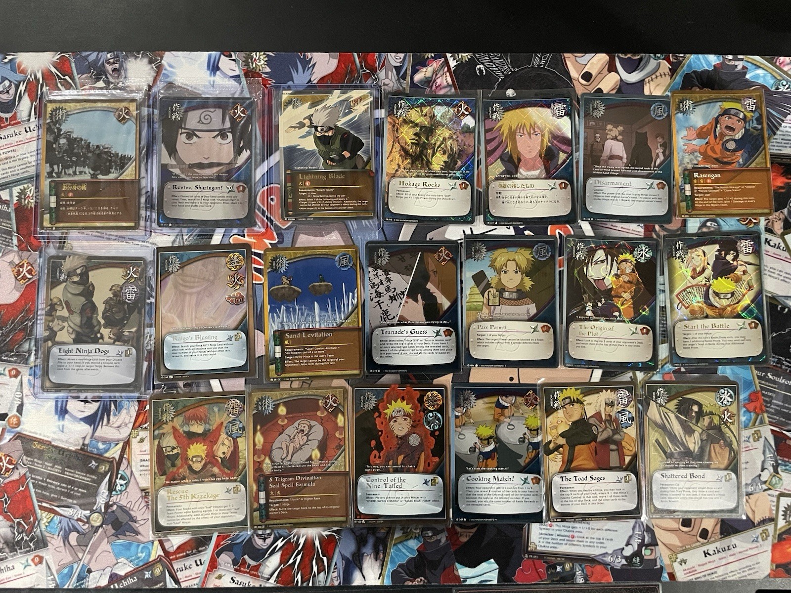 GRANDE BANDAI Naruto CCG Foil Promo Lotto Missioni e Jutsus CARTE GREZZE E SIGILLATE