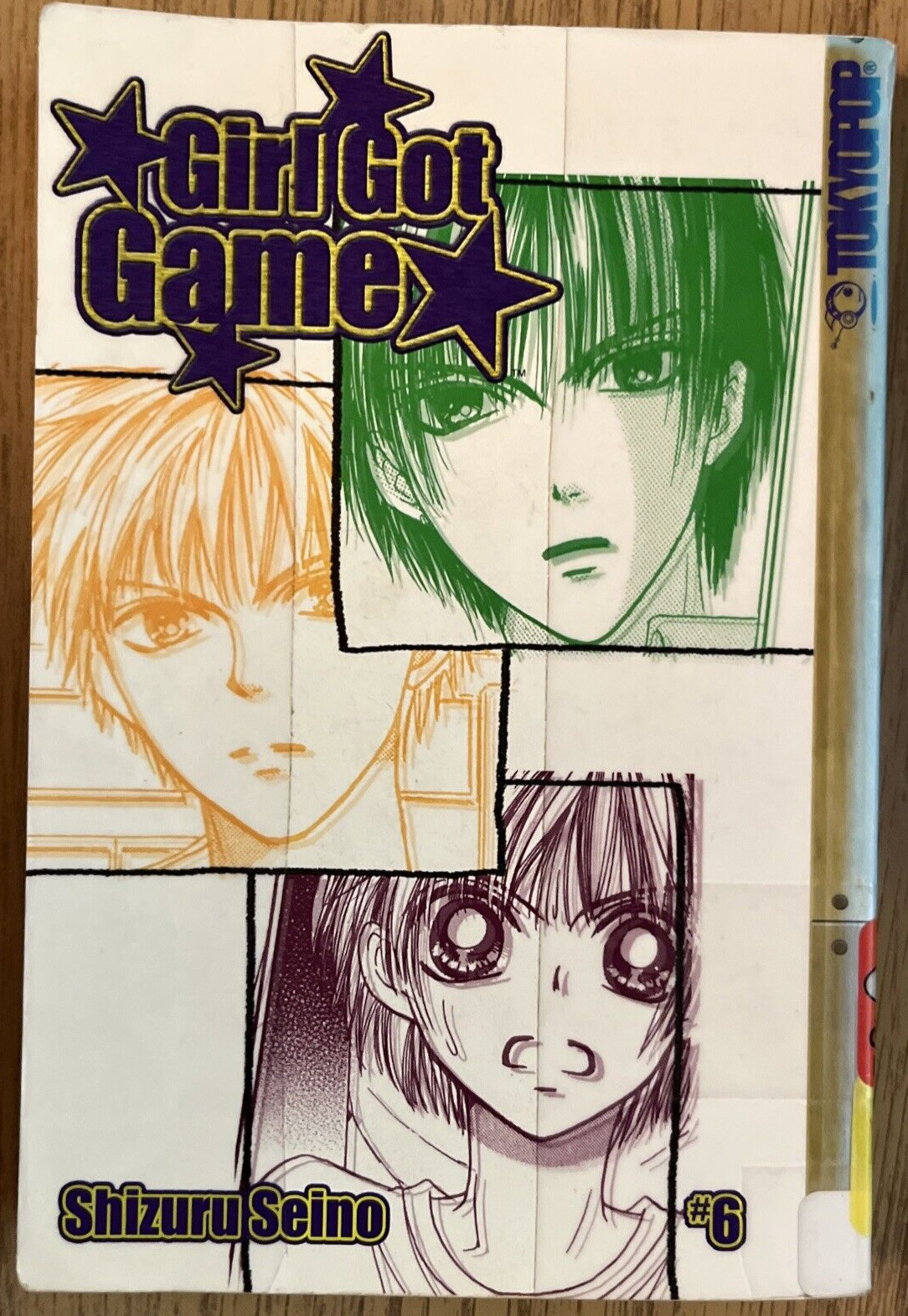 Girl Got Game di Chizuru Seino Tokyopop manga inglese libro per adolescenti # 6 ex biblioteca