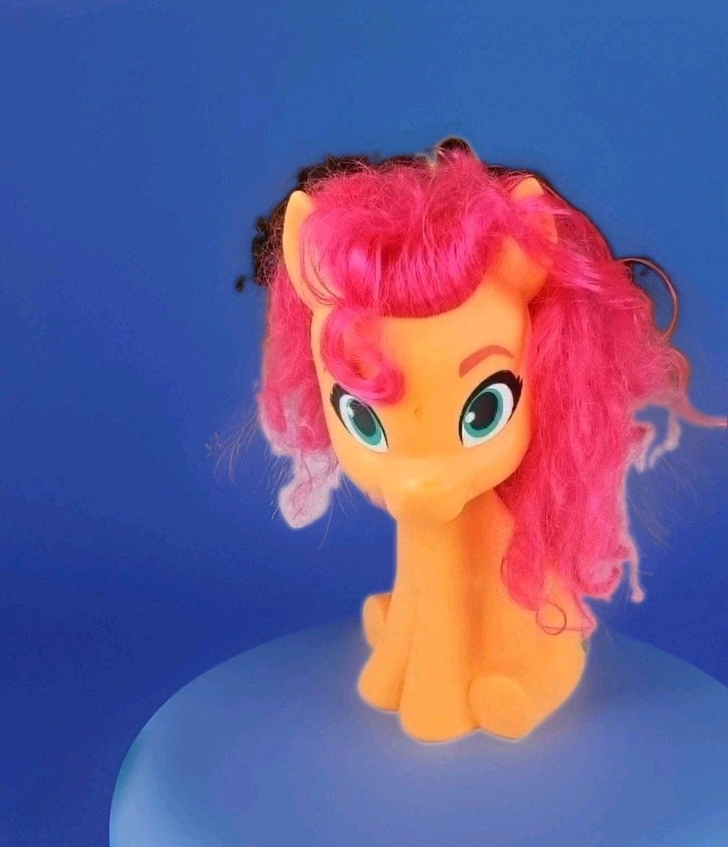 My Little Pony 10,5" Sunny Starscout Styling Head MLP 2014 capelli rosa
