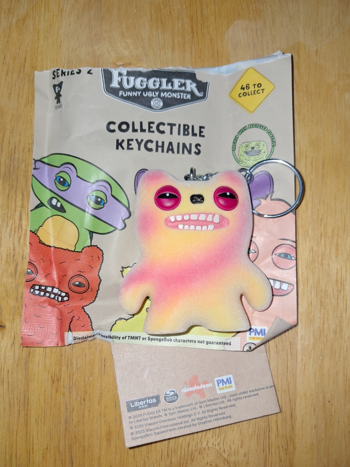 PORTACHIAVI SPIN MASTER FUGGLER DA COLLEZIONE SERIE 2 Catch Me OLD TOOTH TYE-DYE