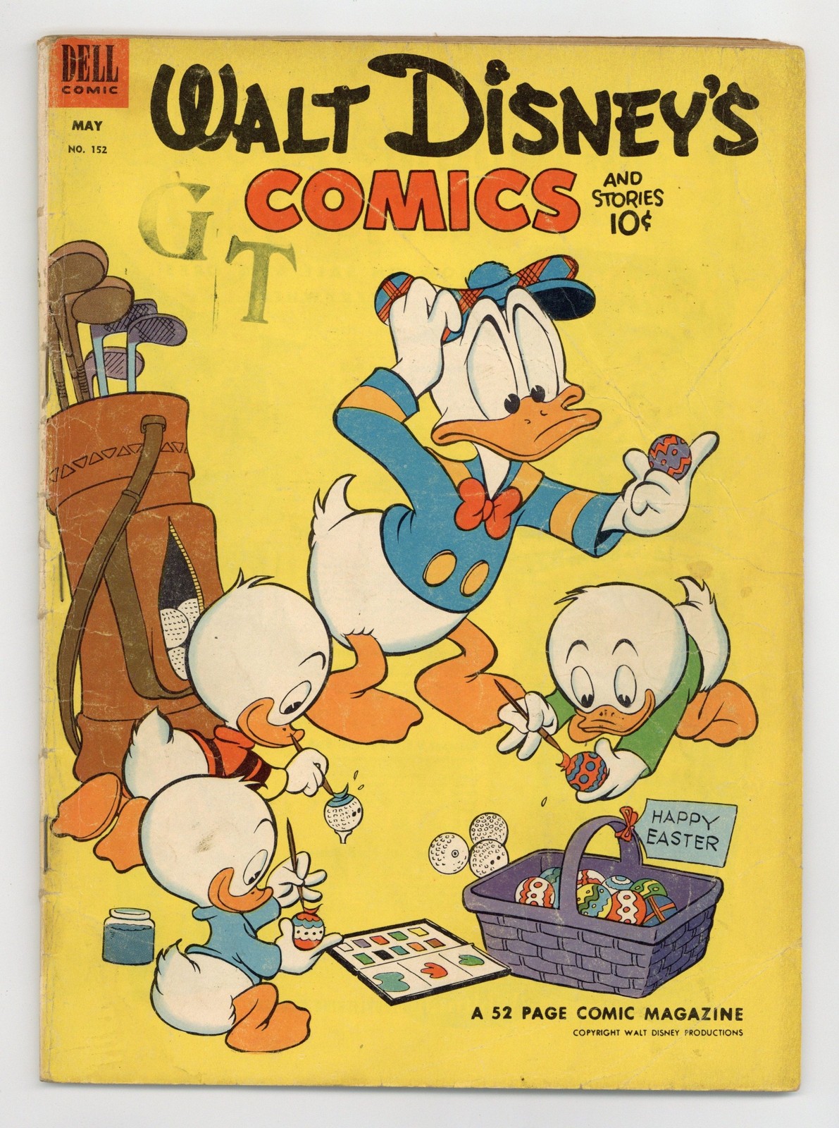 Walt Disney's Comics and Stories #152 GD+ 2.5 1953 Low Grade