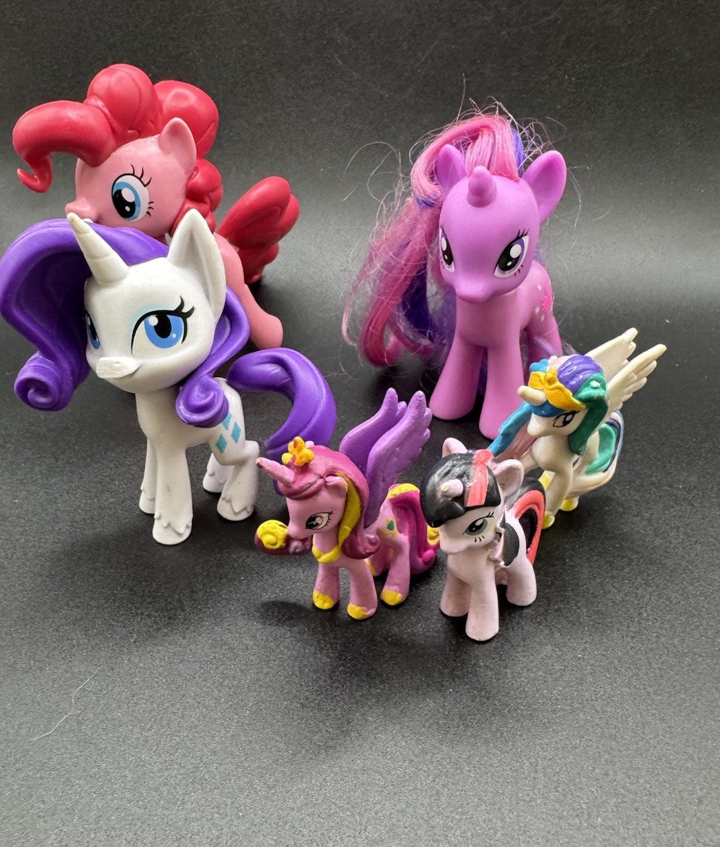 MLP My Little Pony lotto di 6 FIM Pinkie Pie Twilight Sparkle rarità 3" e mini