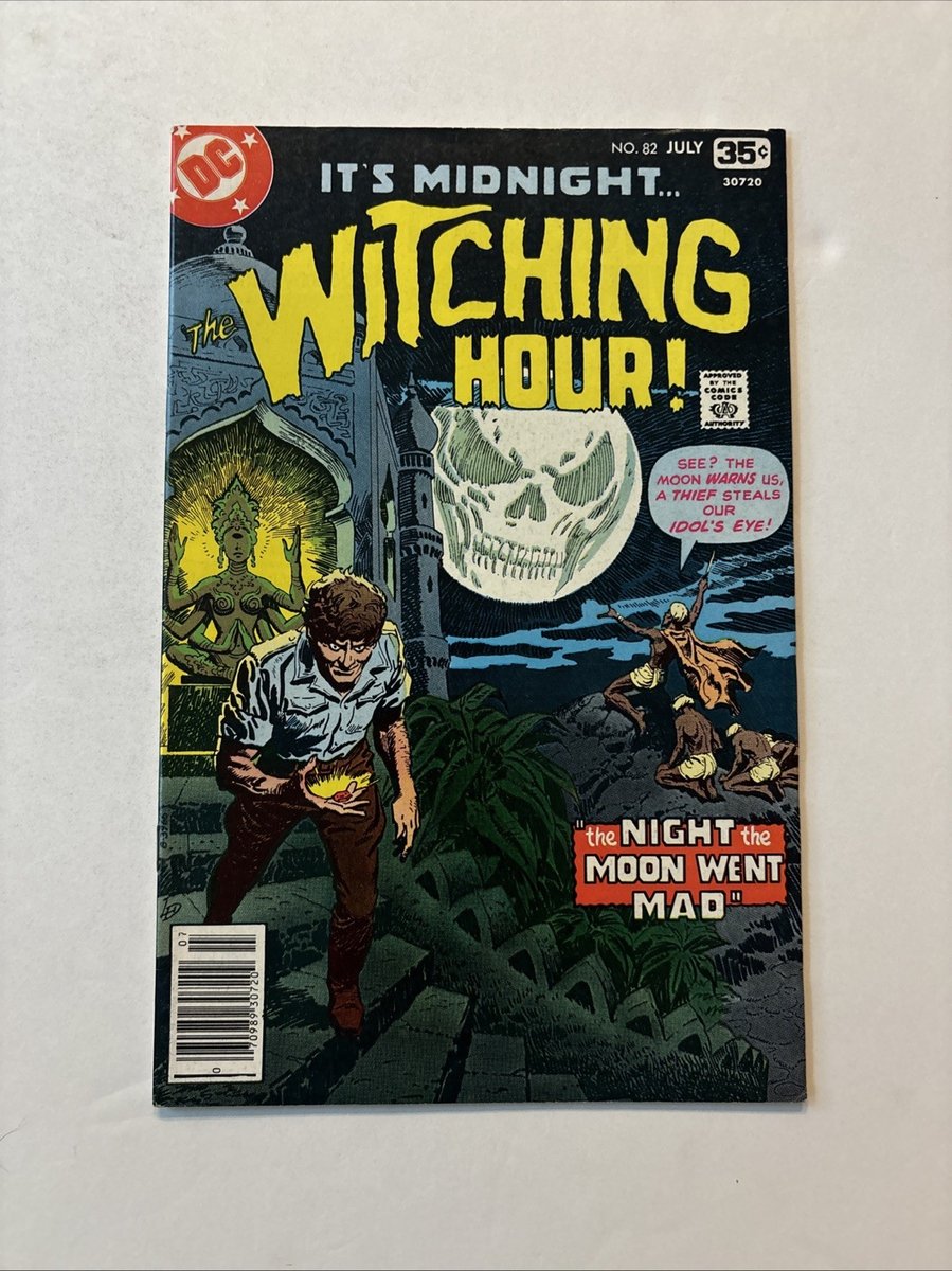 The Witching Hour #82 (DC Comics 1978) Luis Dominguez copertina teschio ottime condizioni-