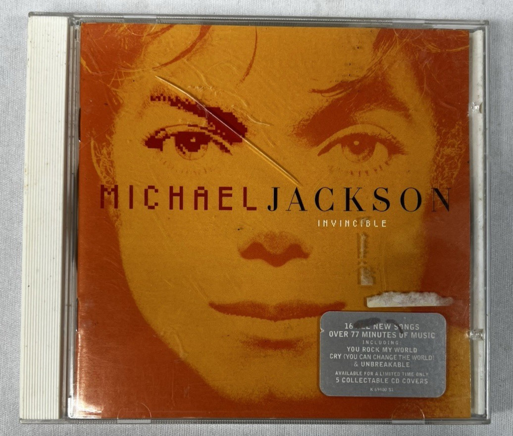 Michael Jackson Invincible CD Orange Cover RARE 2001 Epic Pop R&B Soul
