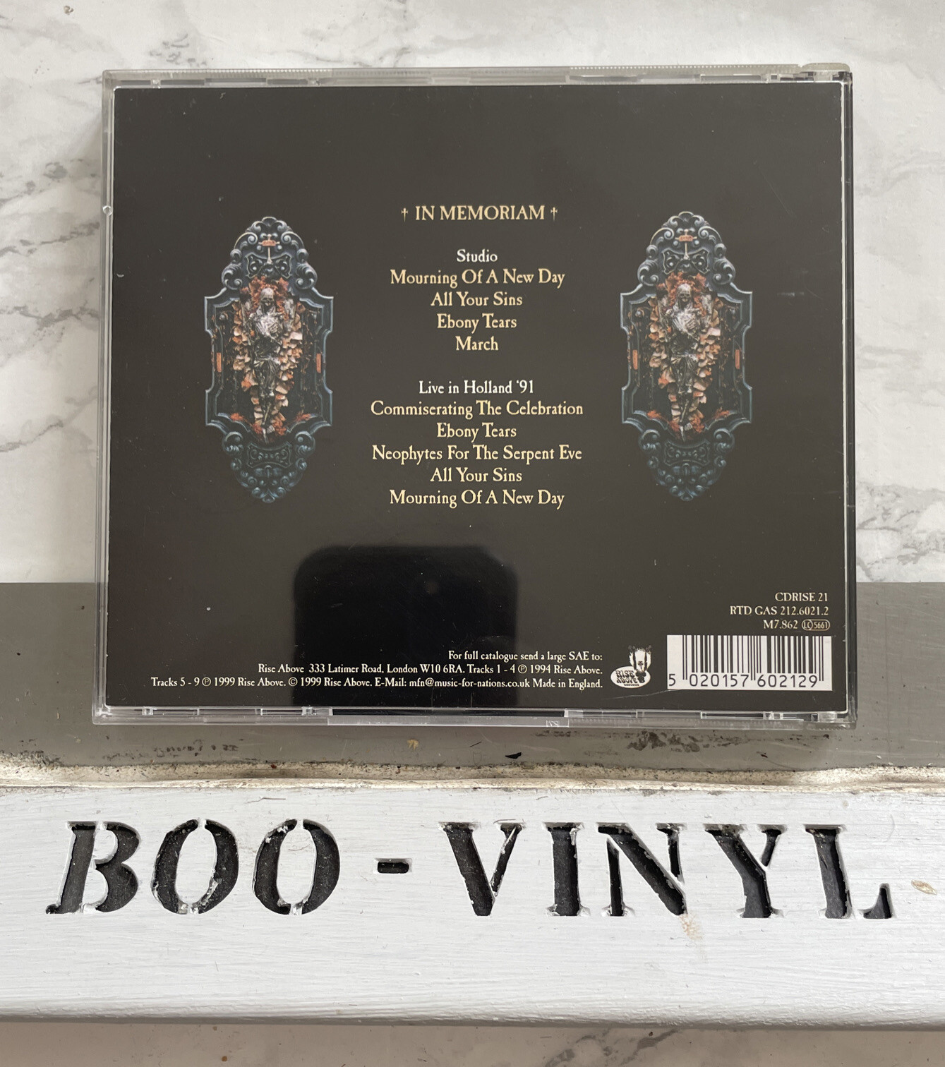 Cathedral - In Memoriam doom metal cd album Ex / Ex 