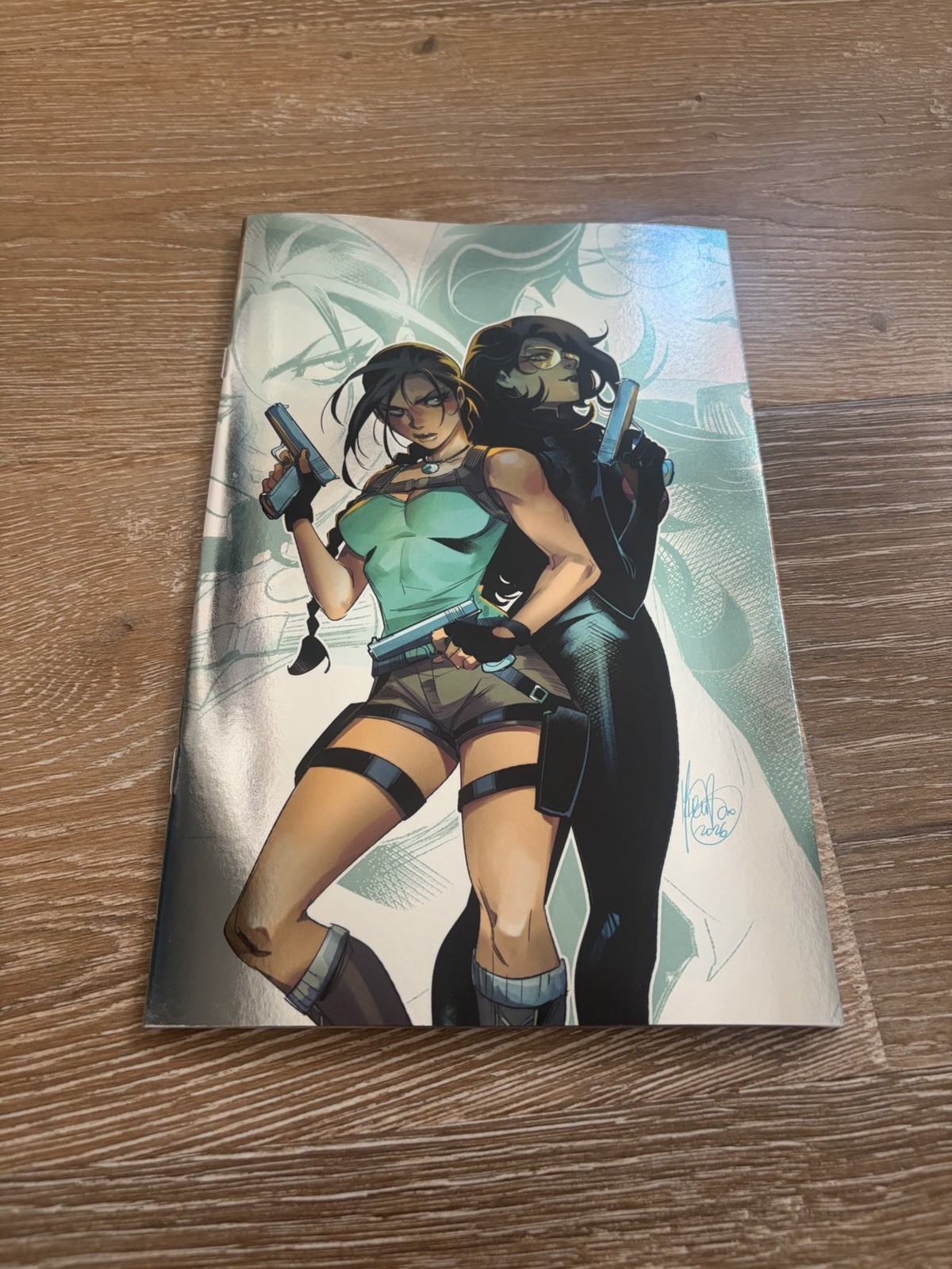 GI JOE TOMB RAIDER #1 MIRKA ANDOLFO VARIANTE FOIL BARONESSA LARA CROFT