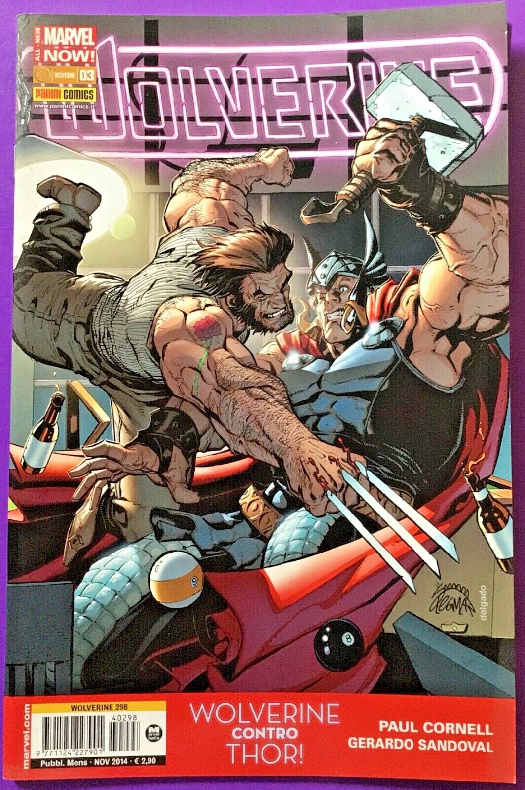 FUMETTO MARVEL “WOLVERINE” N.298 ANNO 2014 -NEW/PERFECT -RIF. 9341