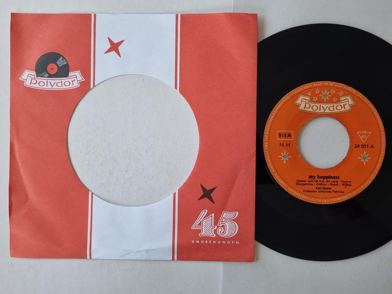 Bibi Johns - My Happiness / Noch Ein Kuss 7'' Vinyl Germany/ CV Alma Cogan