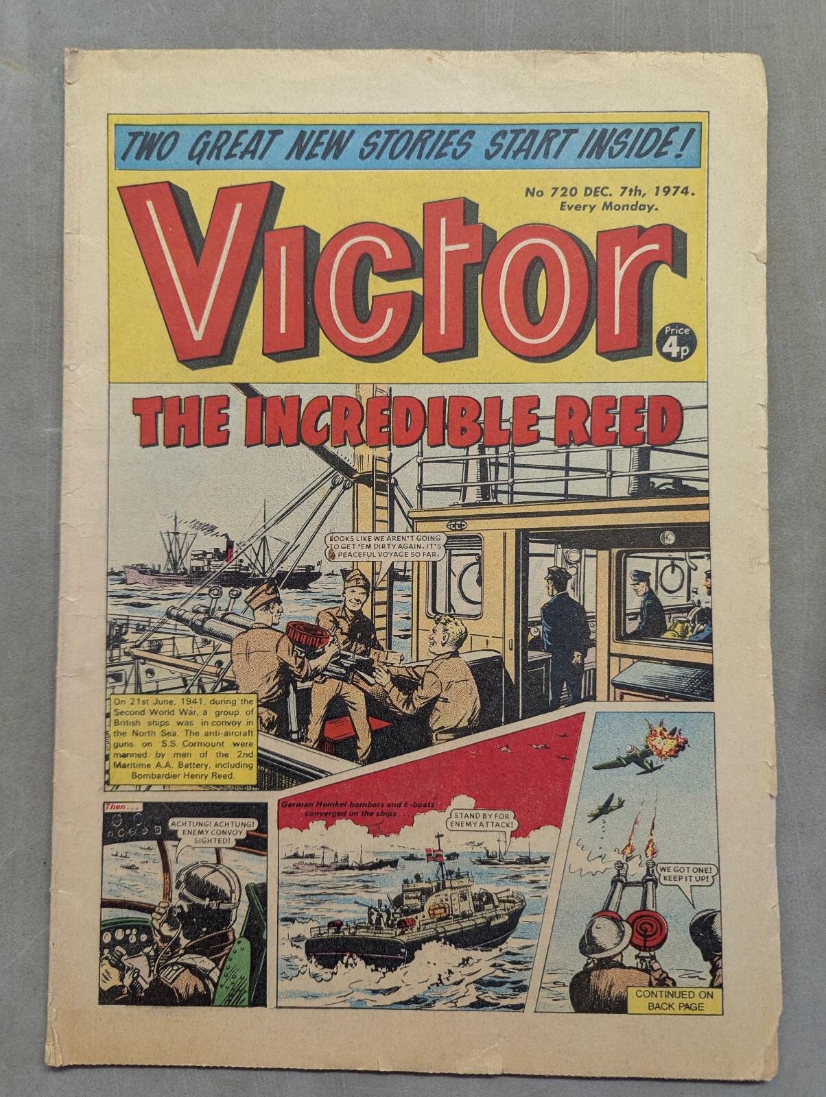 The Victor Comic, No 720, December 7th 1974.