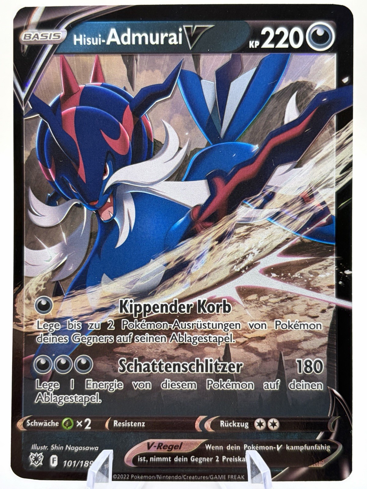Pokémon Hisui-Admurai V - Atralglanz 101/189 - Ultra Rare - Deutsch - Near Mint