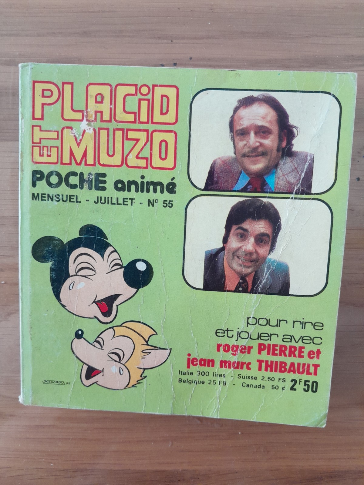 PLACID ET MUZO    N°55    VAILLANT    1973    BE