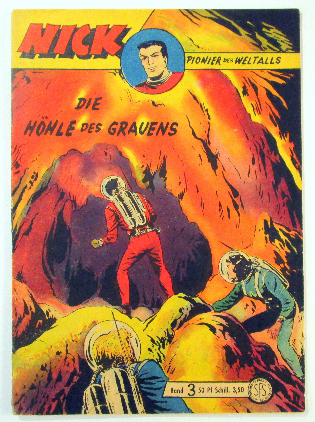 Nick Großband #3 La Grotta dell'Orrore Originale Lehning Editore 1959 Z 1 -