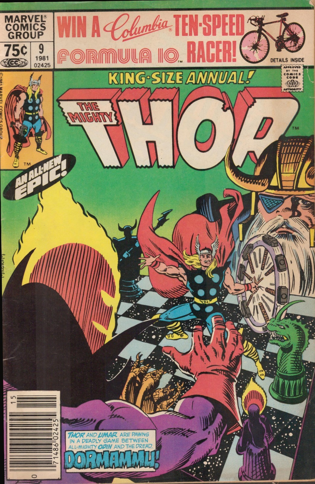 54762: MARVEL THOR ANNUALE #9 grado VG