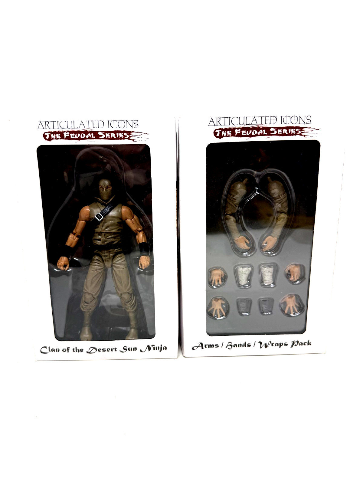 Fwoosh Articulated Icons Brown Basic Ninja OPENED Action Figure