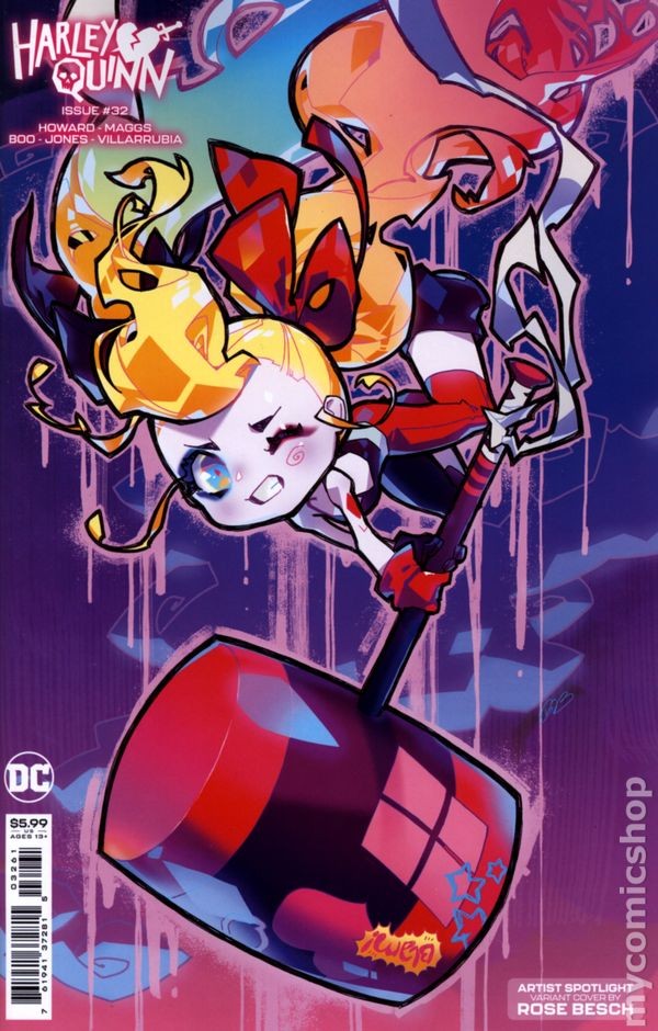 Harley Quinn #32C VF 2023 immagine stock