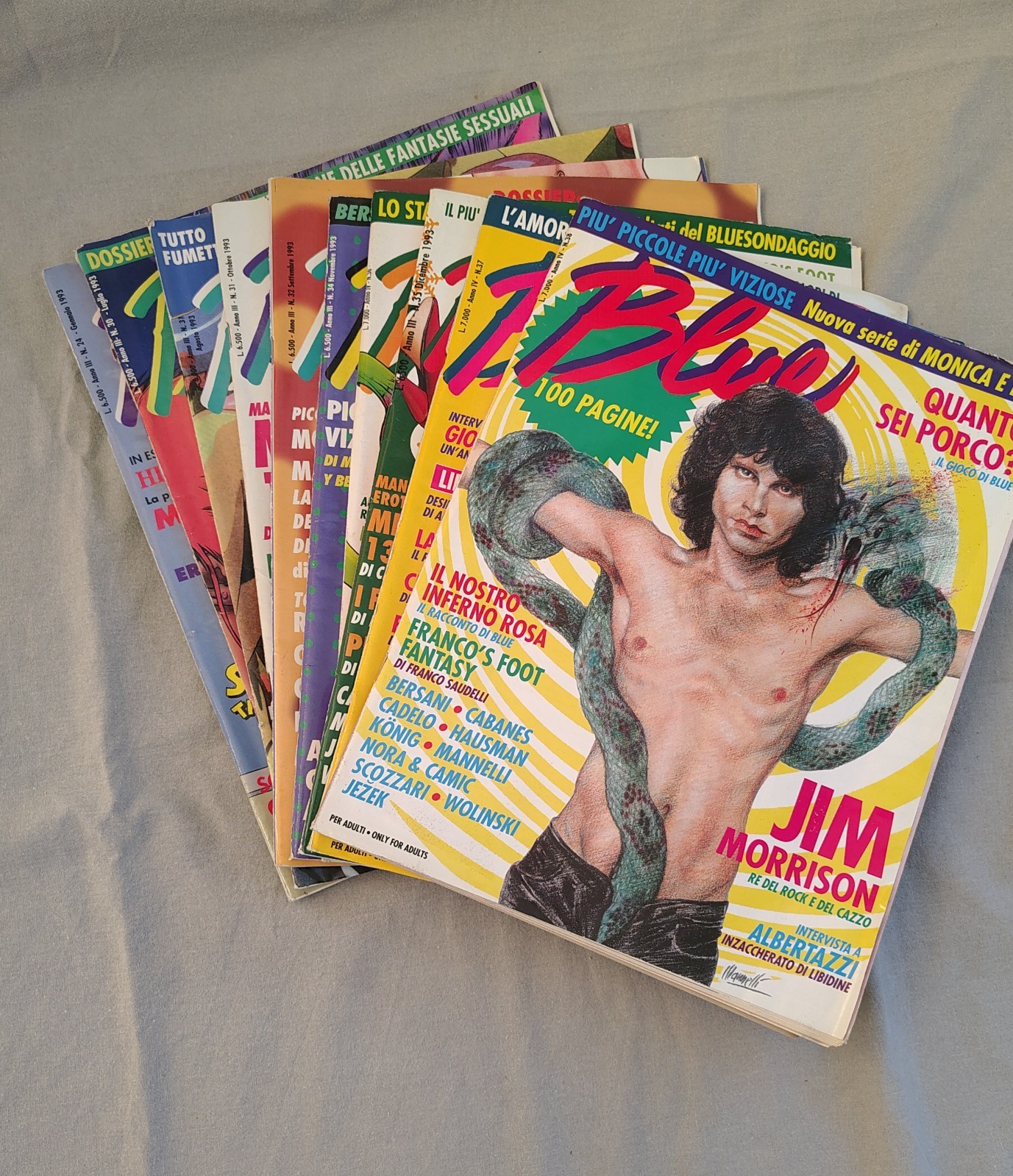 Blue fumetti N°24 pezzi anni vari numerazioni visibili sulle foto